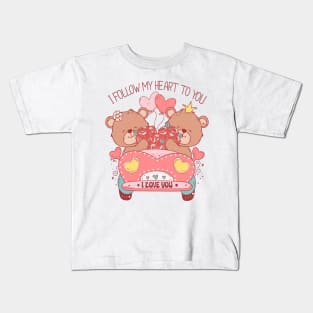 I Follow My Heart to You T Shirt Valentine T shirt For Women Kids T-Shirt